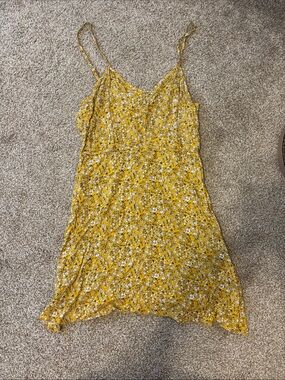 MELLODAY Yellow Floral Slip Sundress